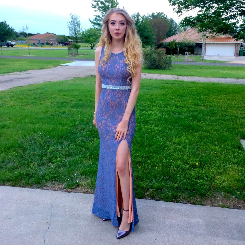Periwinkle prom/evening gown